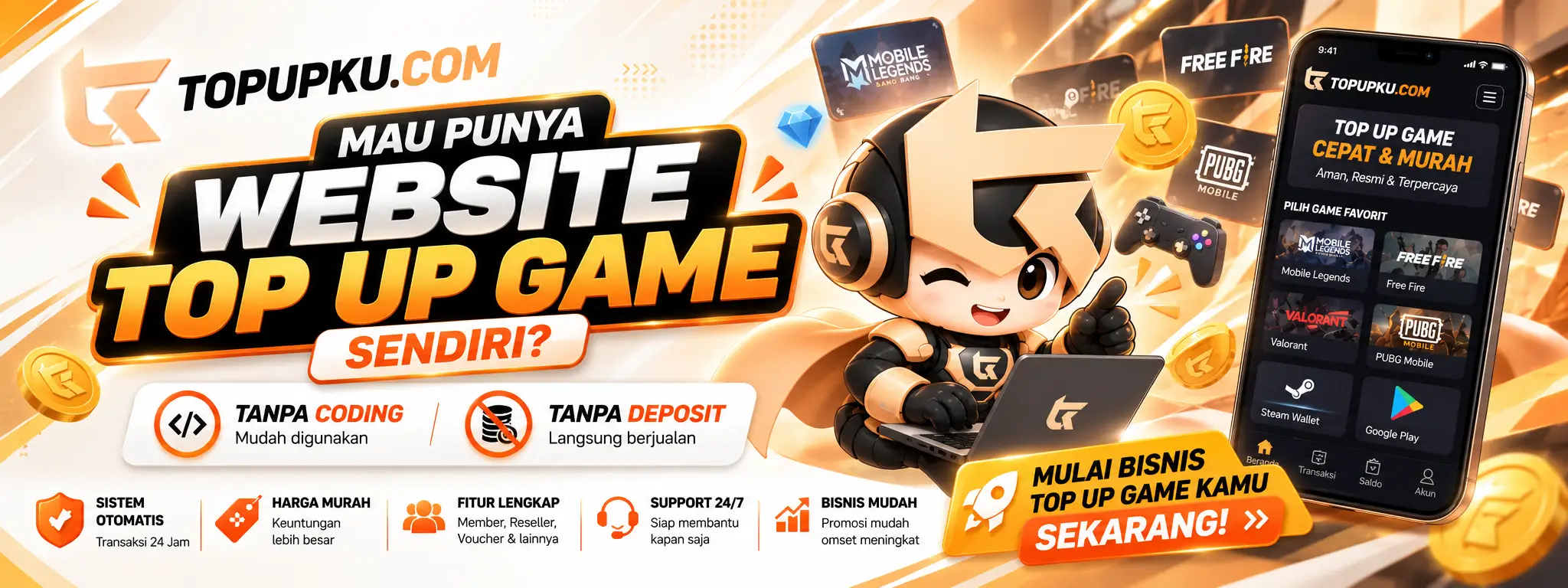 Banner top up game