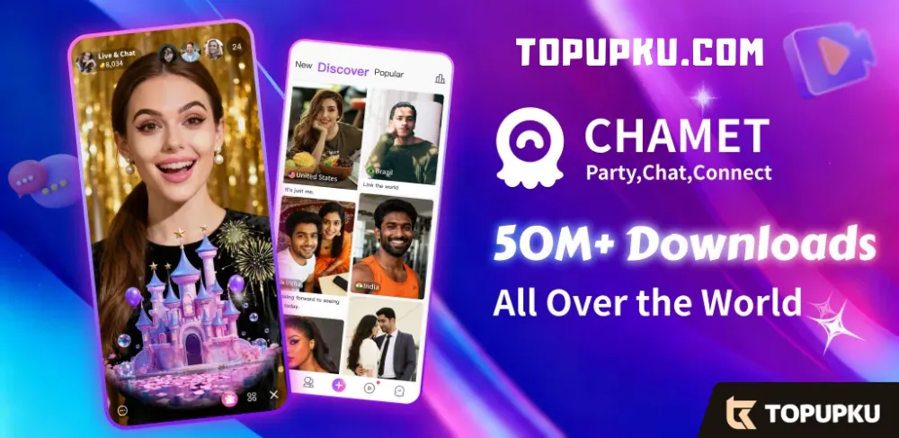 Top Up CHAMET di Topupku Termurah & Aman